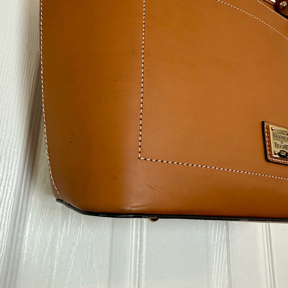Dooney & Bourke Brown Leather Beacon Tote - Picture 6 of 8
